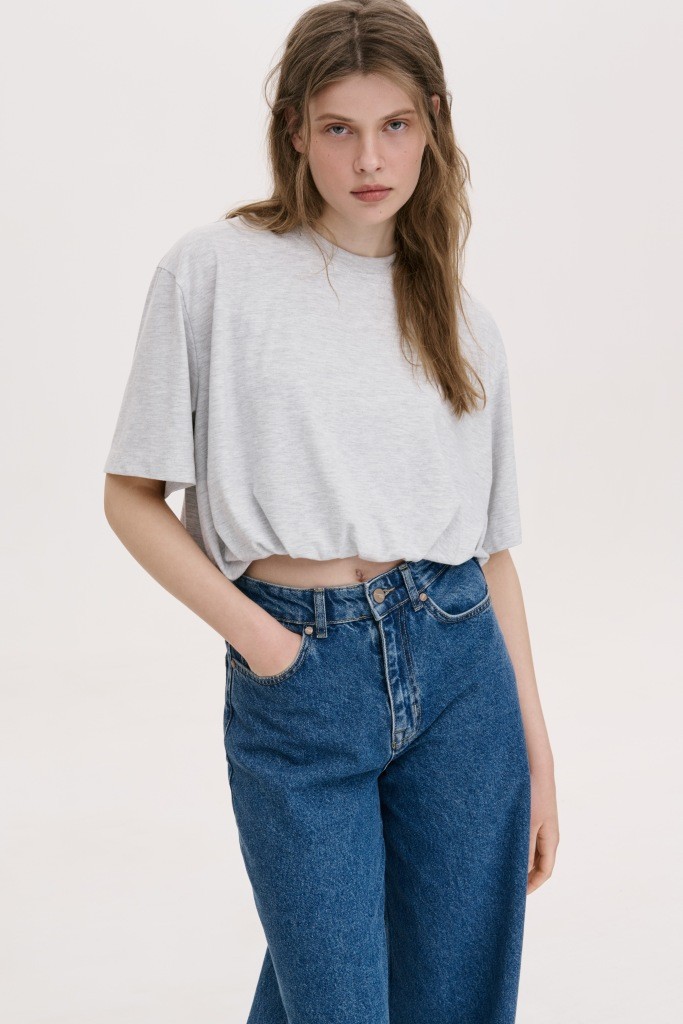 УКОРОЧЕНА ФУТБОЛКА-БАЛОН  1272 зображення 1